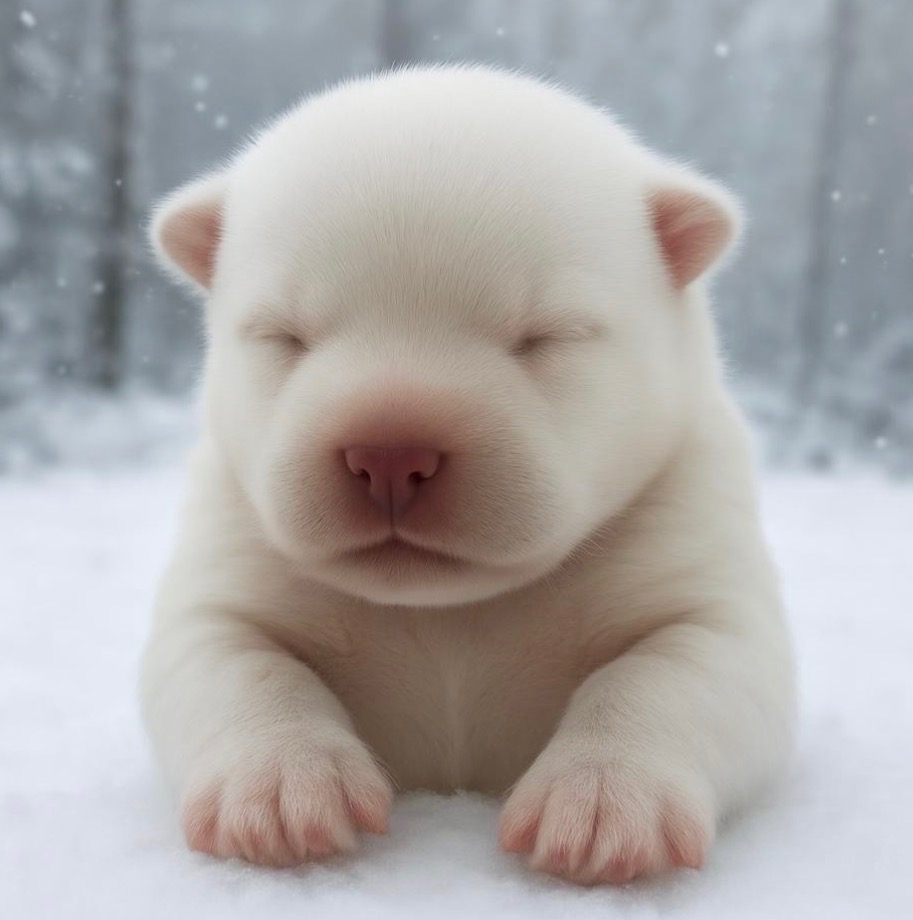 Captain Barnacles as a newborn cream French Bulldog puppy